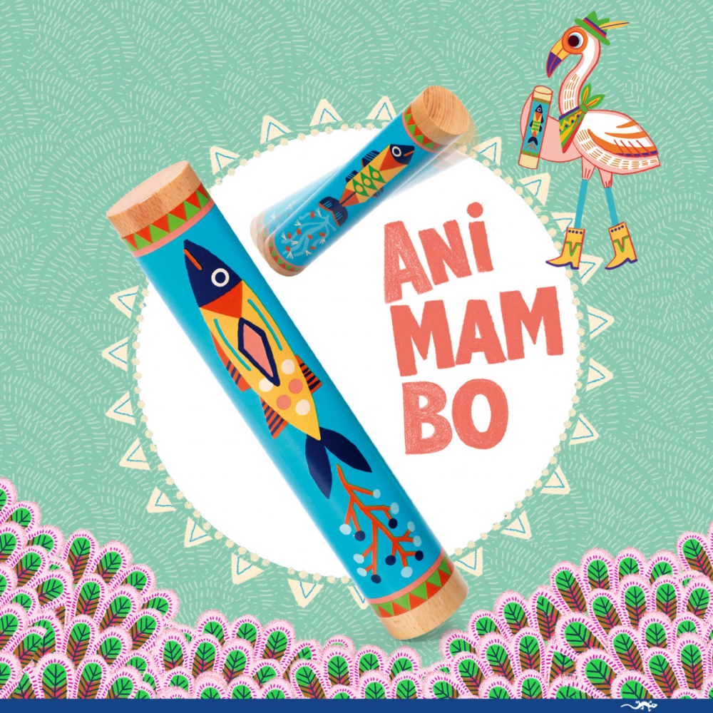 Rainstick din lemn, baton de ploaie Djeco, 2-3 ani + [3]