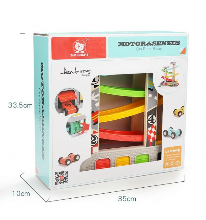 Rampa cu masinute de curse, Topbright, 1-2 ani + [5]