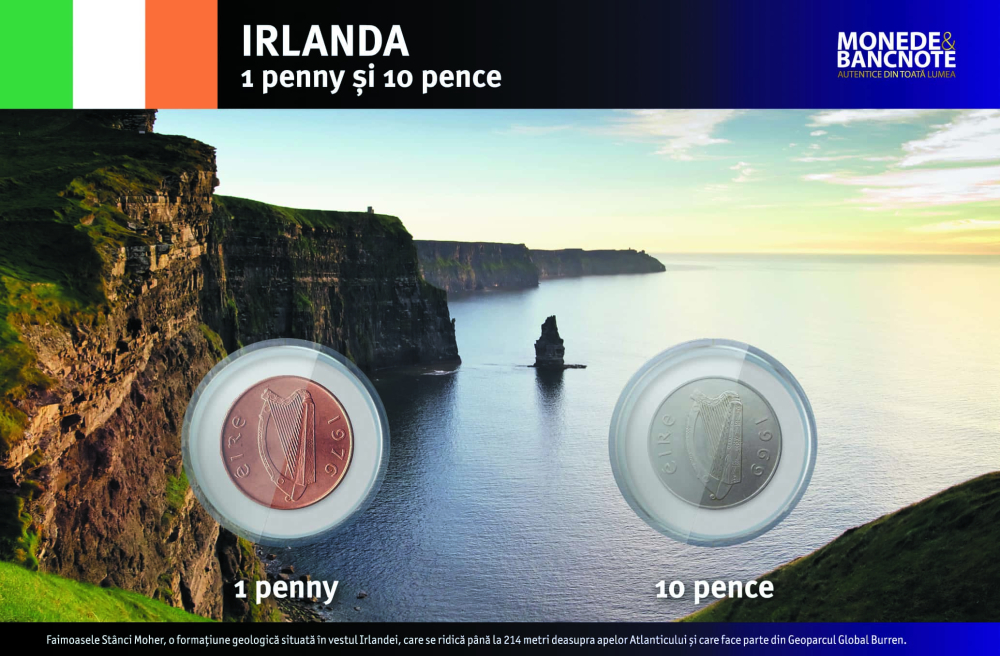 Revista Monede si Bancnote Autentice Nr.1: 1000 lei Romania - 1 Penny si 10 Pence Irlanda [6]
