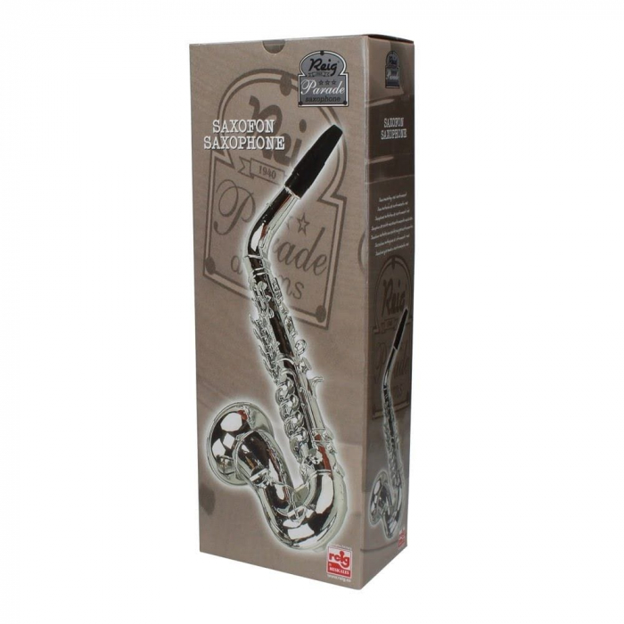 Saxofon plastic metalizat, 8 note, Reig Musicales, 2-3 ani + [2]