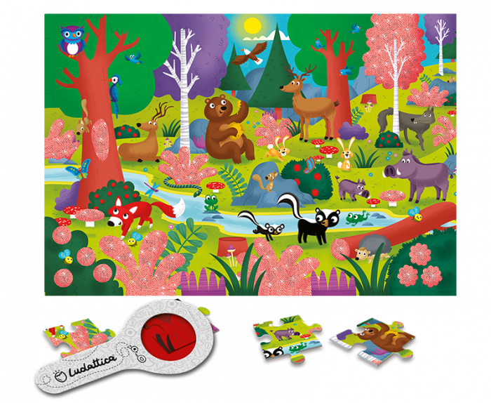 Secret Puzzle - Pădurea, Ludattica, 2-5 ani, 24 piese [2]