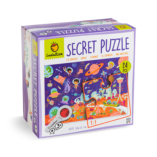 Secret Puzzle - Spatiul +3 Ani, 24 piese