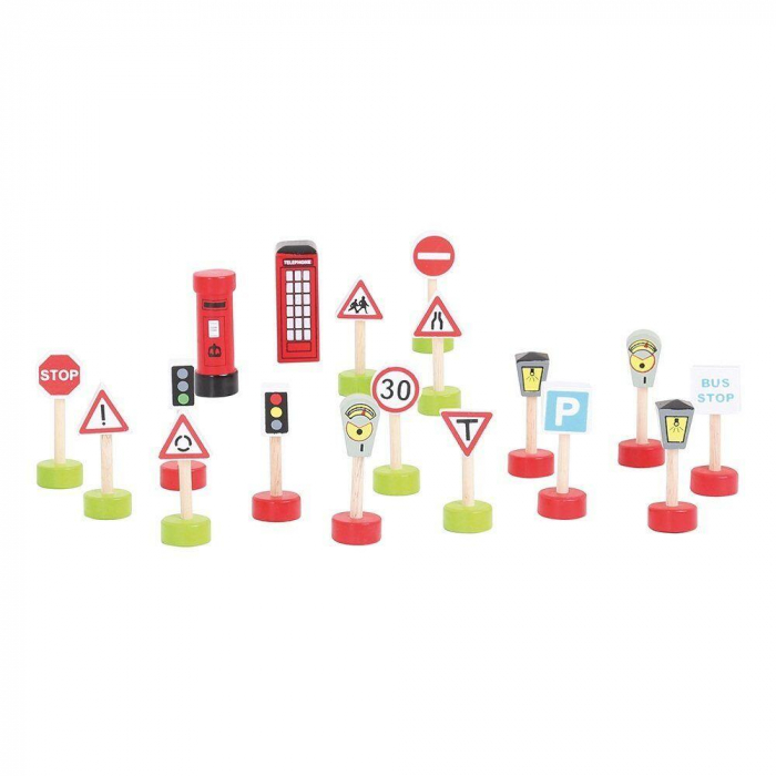 Semne de circulatie, BIGJIGS Toys, 2-3 ani + [2]