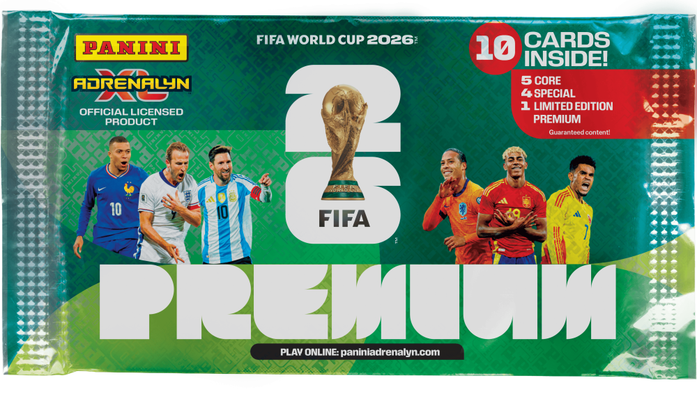 Set 10 plicuri cartonase PREMIUM POCKET Panini FIFA World Cup Adrenalyn XL 2026 [2]