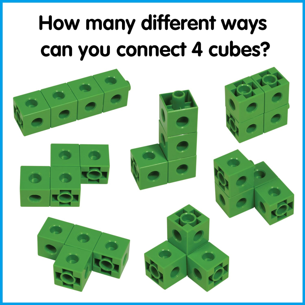 Set 100 bucati Cuburi interconectabile colorate [4]