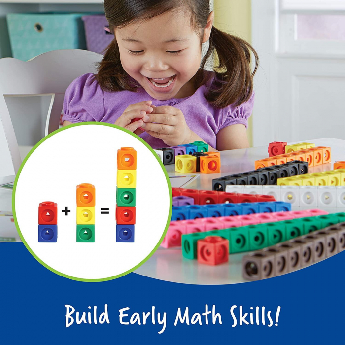 Set 100 piese MathLink, Learning Resources, 4-5 ani + [4]