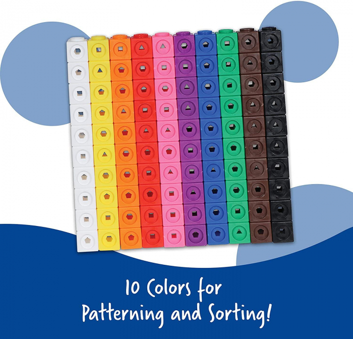 Set 100 piese MathLink, Learning Resources, 4-5 ani + [3]