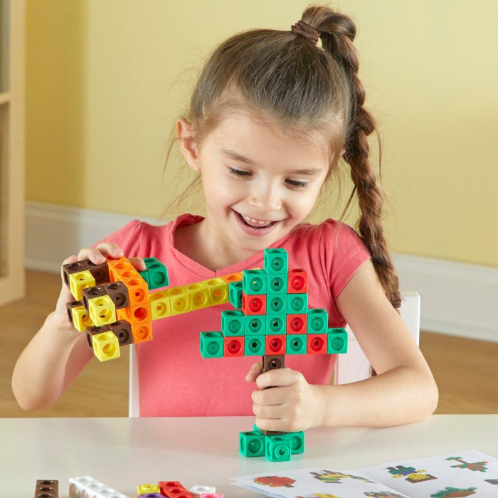 Set 200 piese MathLink, Learning Resources, 4-5 ani + [10]