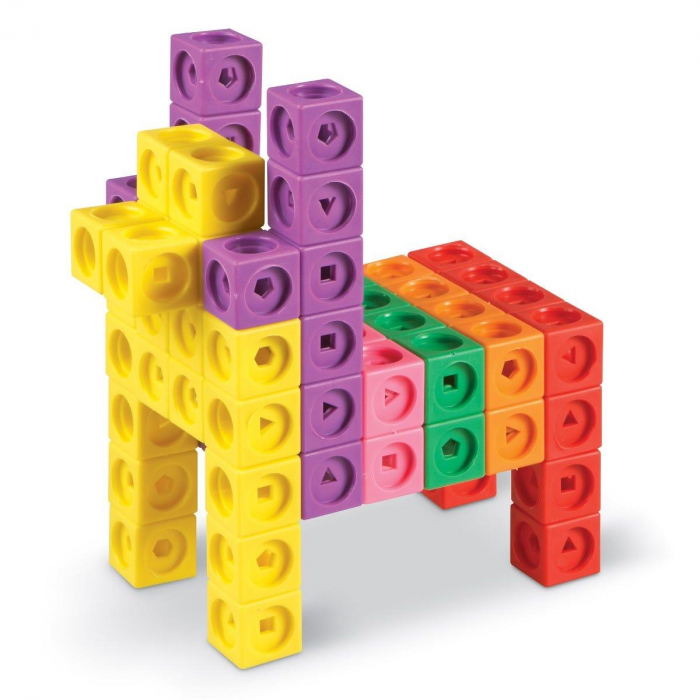 Set 200 piese MathLink, Learning Resources, 4-5 ani + [6]