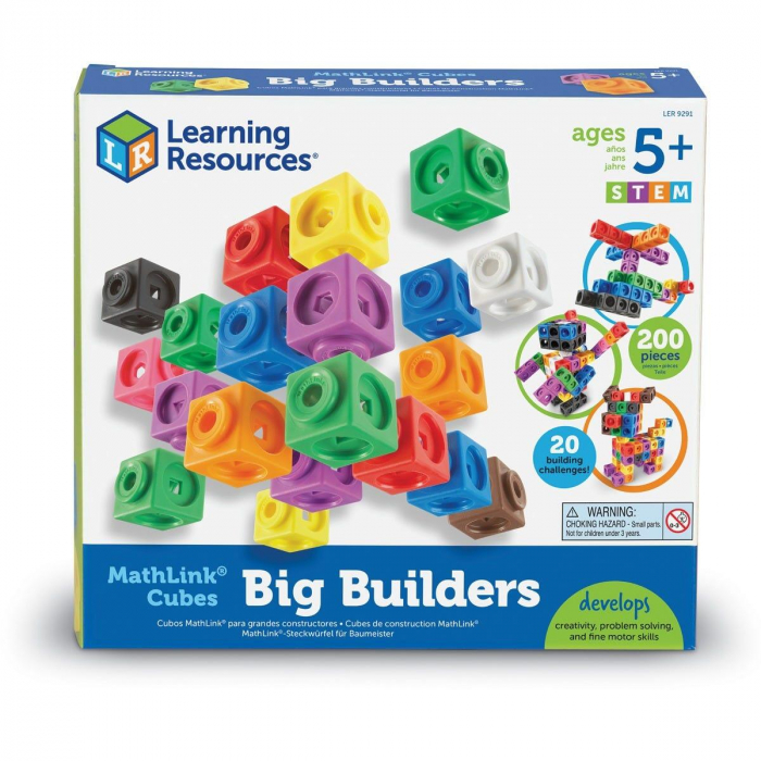 Set 200 piese MathLink, Learning Resources, 4-5 ani + [11]