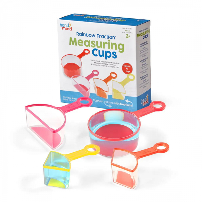 Set 4 recipiente pentru masurare, Hand2Mind, 2-3 ani + [2]