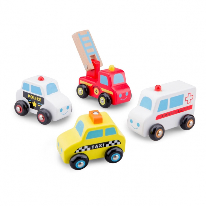 Set 4 vehicule, New Classic Toys, 1-2 ani + [2]