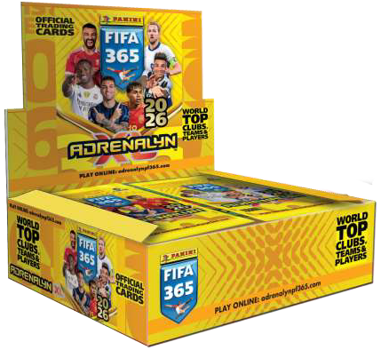 Set 24 plicuri cartonase Panini, FIFA 365 Adrenalyne 2025-2026