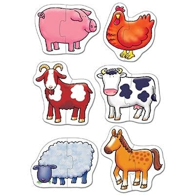 Set 6 puzzle Ferma (2 piese) FARMYARD, Orchard Toys, 1-2 ani + [3]