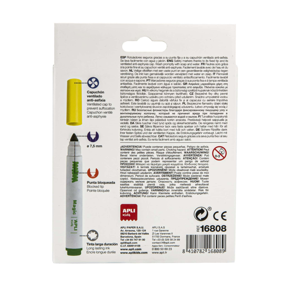 Set 8 Magic Markers - schimba culoarea,  Ø 14.4 x 137 mm [2]