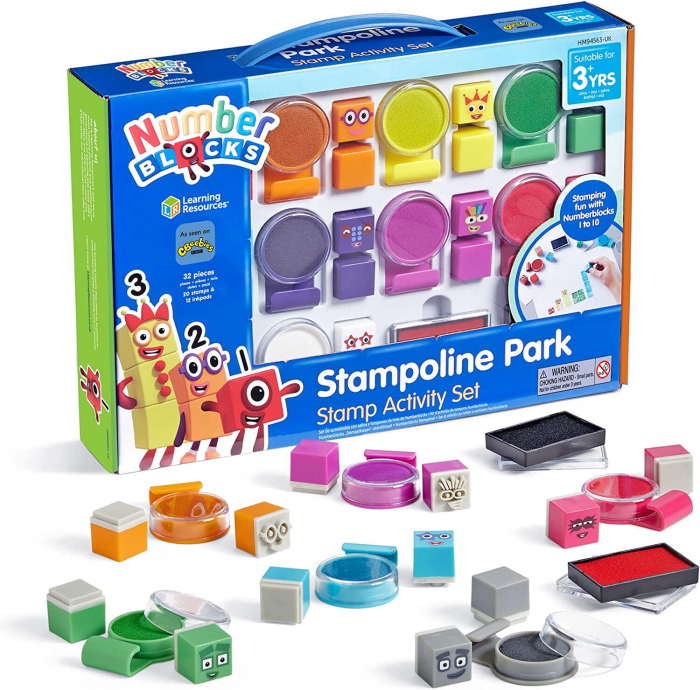 Set activitati cu stampile - Numberblocks, Hand2Mind, 4-5 ani + [2]