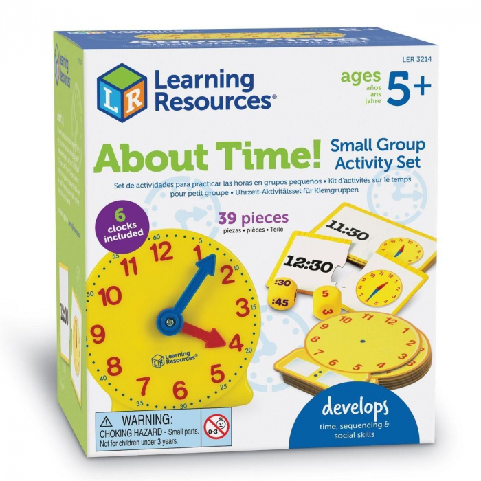 Set activitati - Totul despre timp, Learning Resources, 4-5 ani + [2]