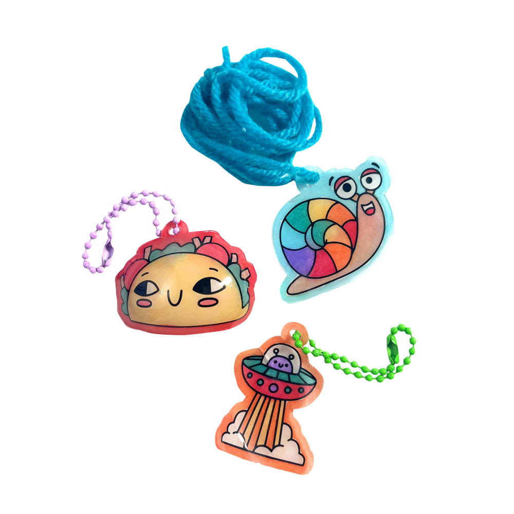 Set artistic DYI - Shrink-Its! - creaza brelocuri prin micsorare - Fun Friends [2]