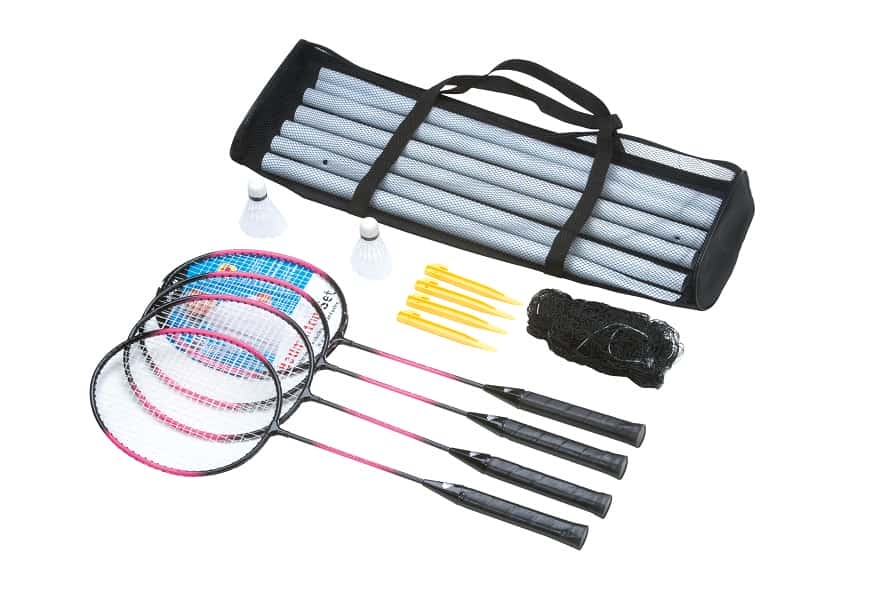 Set badminton 4 rachete, 2 fluturasi, fileu in husa de depozitare [4]