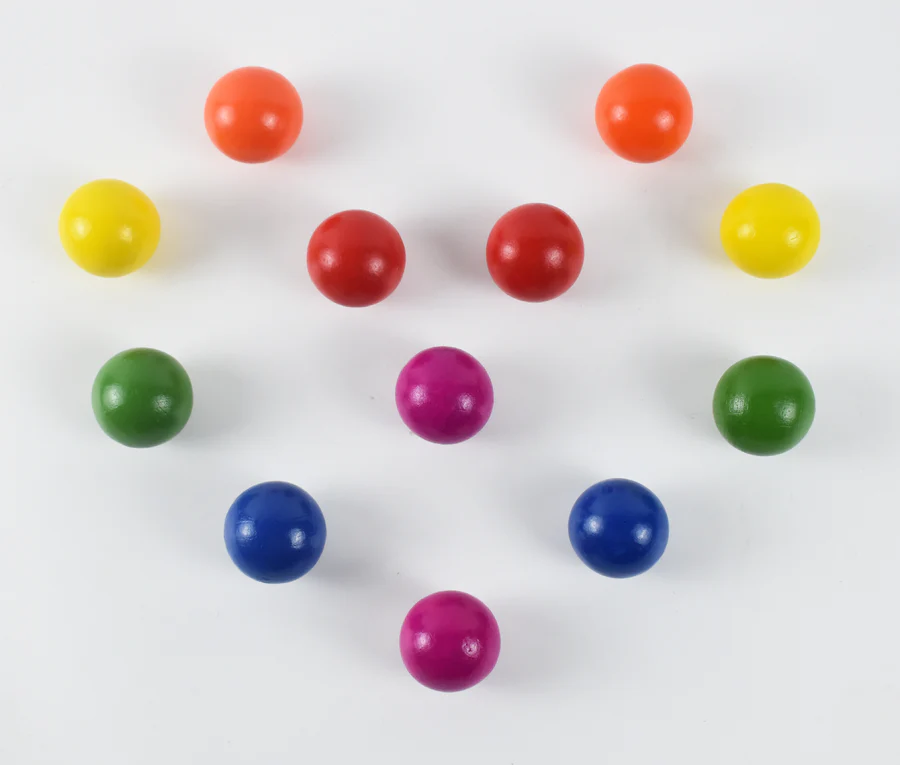 Set bile lemn pentru circuitul cu bile Magbrix Marble Run [2]