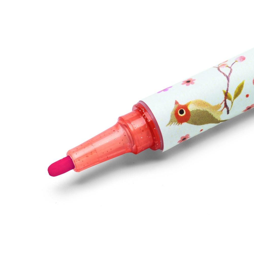 Set carioca (marker) cu sclipici Djeco, 6-7 ani + [4]