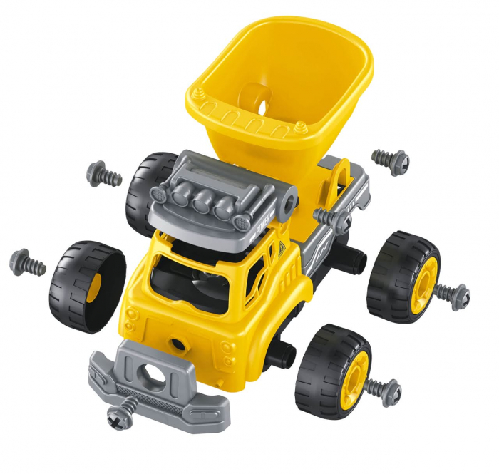 Set constructie Camion Autobasculanta si Excavator cu radiocomanda, BUKI France, 2-3 ani + [7]