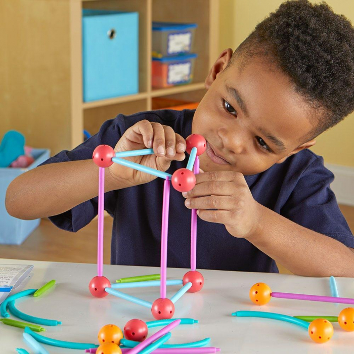 Set constructie - Forme 3D - Explorers, Learning Resources, 4-5 ani + [7]