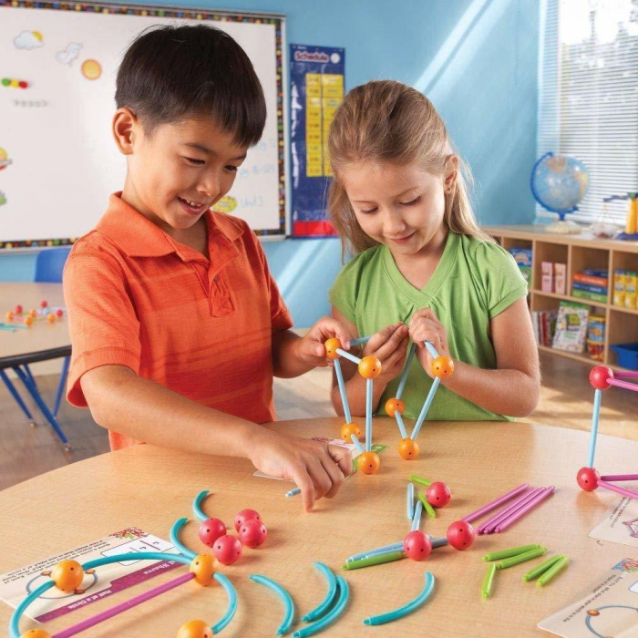 Set constructie - Forme 3D, Learning Resources, 6-7 ani + [3]