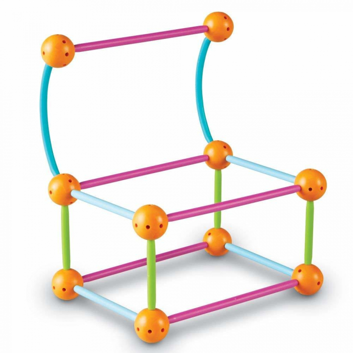 Set constructie - Forme 3D, Learning Resources, 6-7 ani + [10]