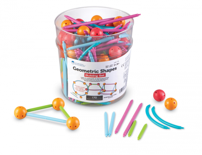 Set constructie - Forme geometrice, Learning Resources, 4-5 ani + [3]