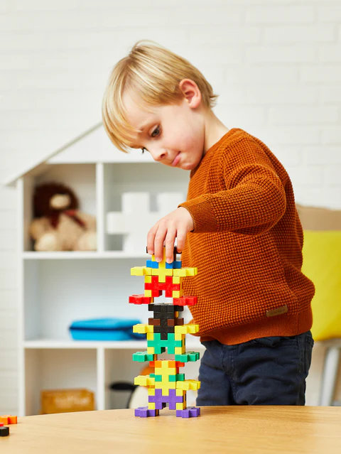 Set constructie Plus-Plus, 60 piese mari, Invata sa construiesti [3]