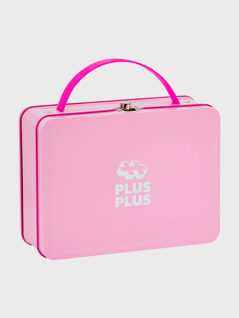 Set constructie Plus-Plus, 70 piese mari, portabil, in cutie metalica, culori pastelate [2]