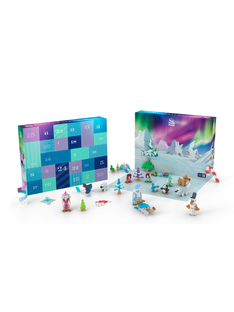 Set constructie Plus-Plus, Calendar Advent - Mos Craciun si Aurora Boreala [2]