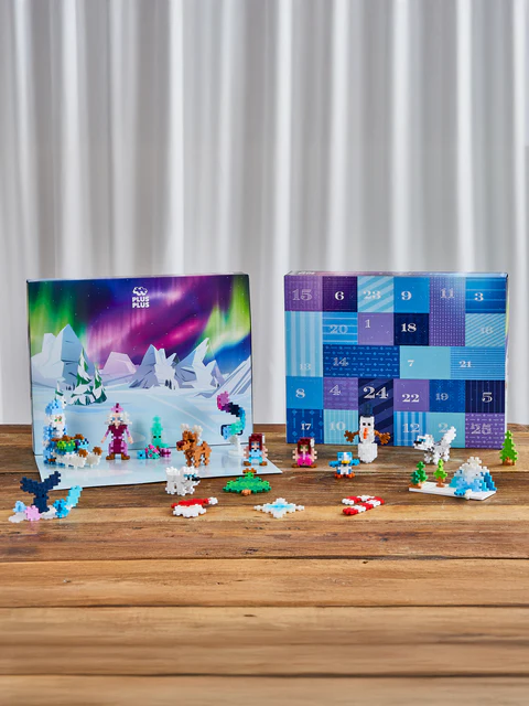 Set constructie Plus-Plus, Calendar Advent - Mos Craciun si Aurora Boreala [4]