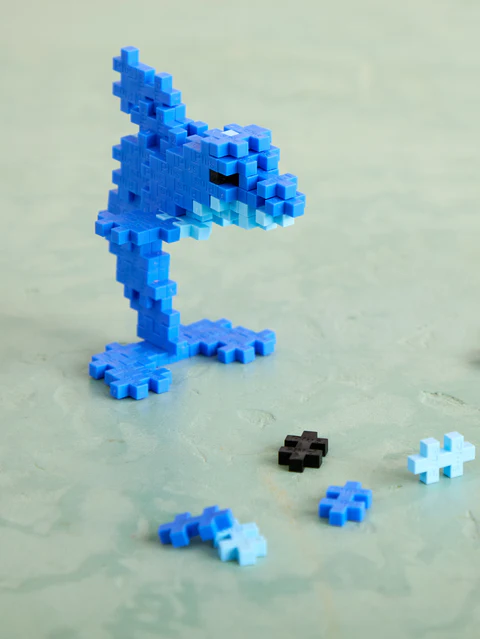 Set constructie Plus-Plus, tub 100 piese, Delfin [4]