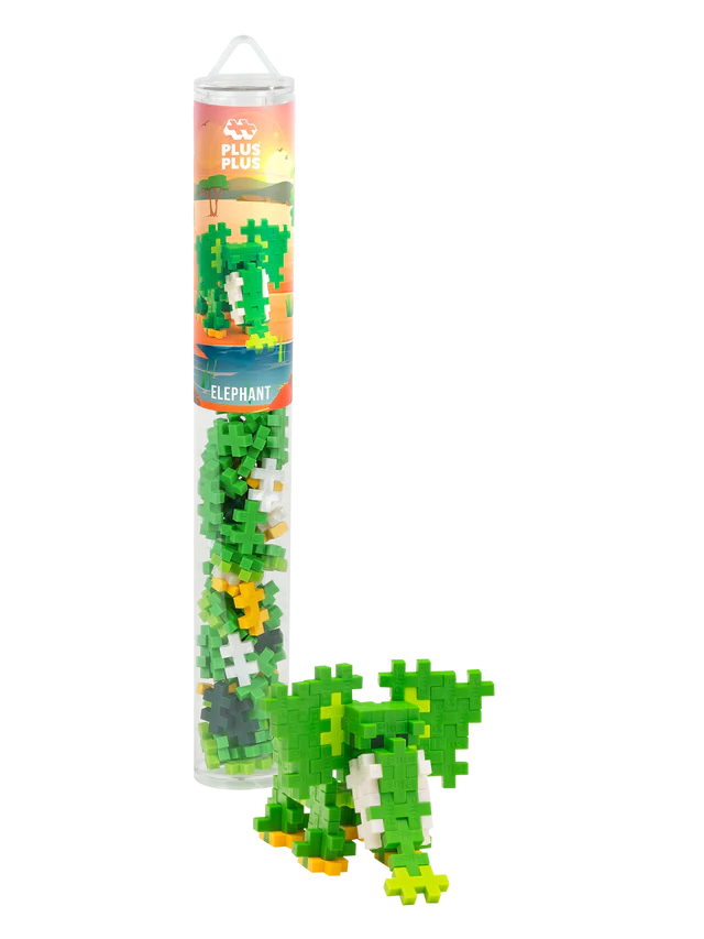 Set constructie Plus-Plus, tub 100 piese, Elefant [5]