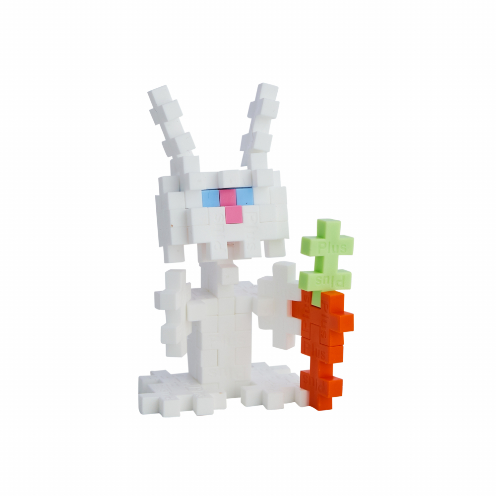 Set constructie Plus-Plus, tub 100 piese, Iepure [3]