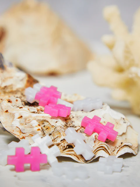 Set constructie Plus-Plus, tub 100 piese, Pearl mix, culori perlate [4]