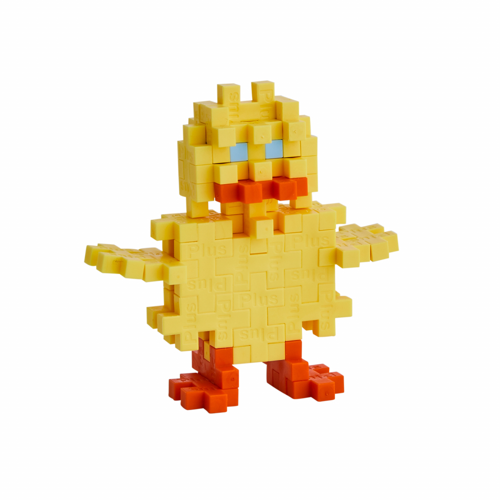 Set constructie Plus-Plus, tub 100 piese, Pui [4]