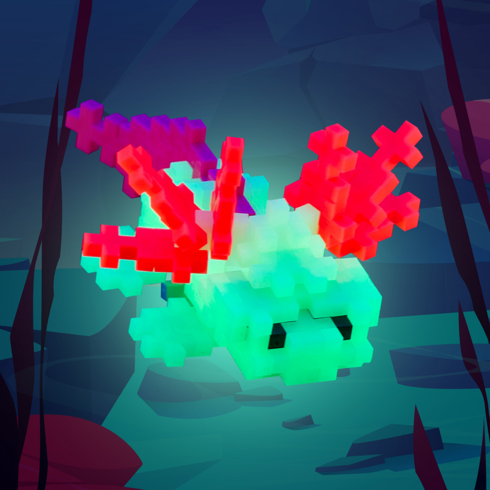 Set constructie Plus-Plus, tub 100 piese, Salamandra [4]