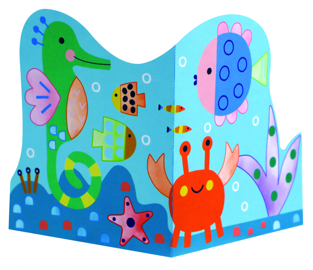 Set creativ 2 in 1 - Pictura si Origami - Subacvatic [3]