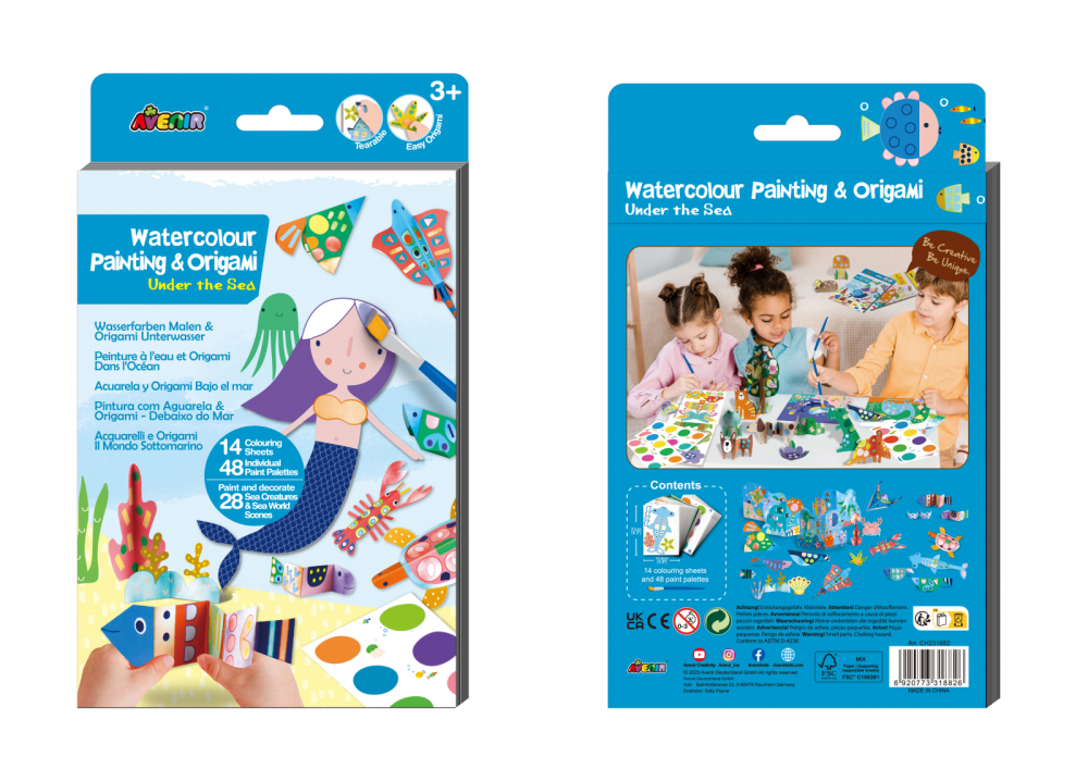Set creativ 2 in 1 - Pictura si Origami - Subacvatic [5]