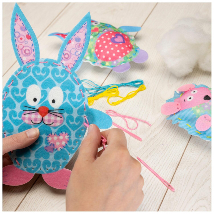 Set creativ - Animalute din fetru, Galt, 6-7 ani + [4]