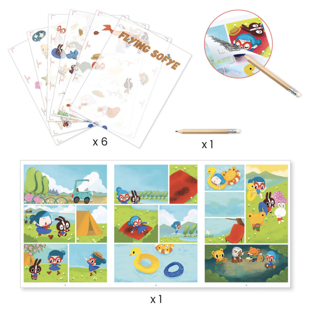 Set creativ, Animatie Djeco, Sofie, 4-5 ani + [3]