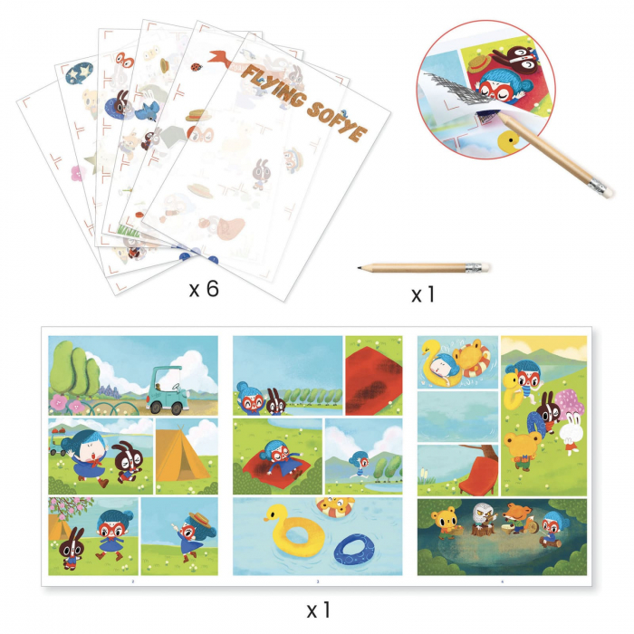 Set creativ, Animatie Djeco, Sofie, 4-5 ani + [3]