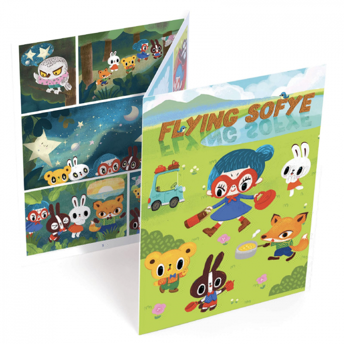 Set creativ, Animatie Djeco, Sofie, 4-5 ani + [2]