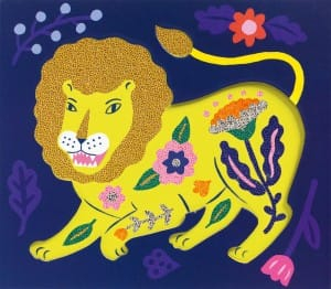 Set creativ cu margele, Animale si flori, Djeco, 6-7 ani + [4]