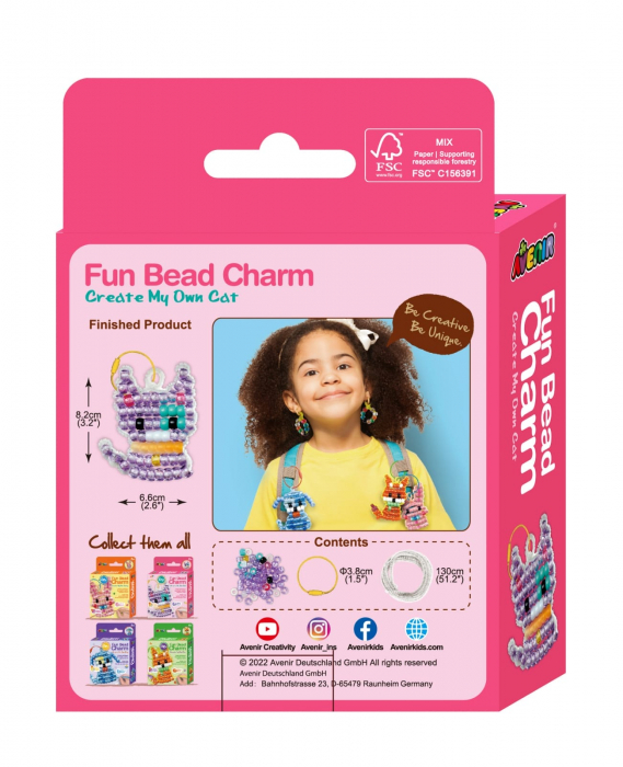Set creativ cu margele distractive - Pandantiv Pisica, + 5 ani [7]