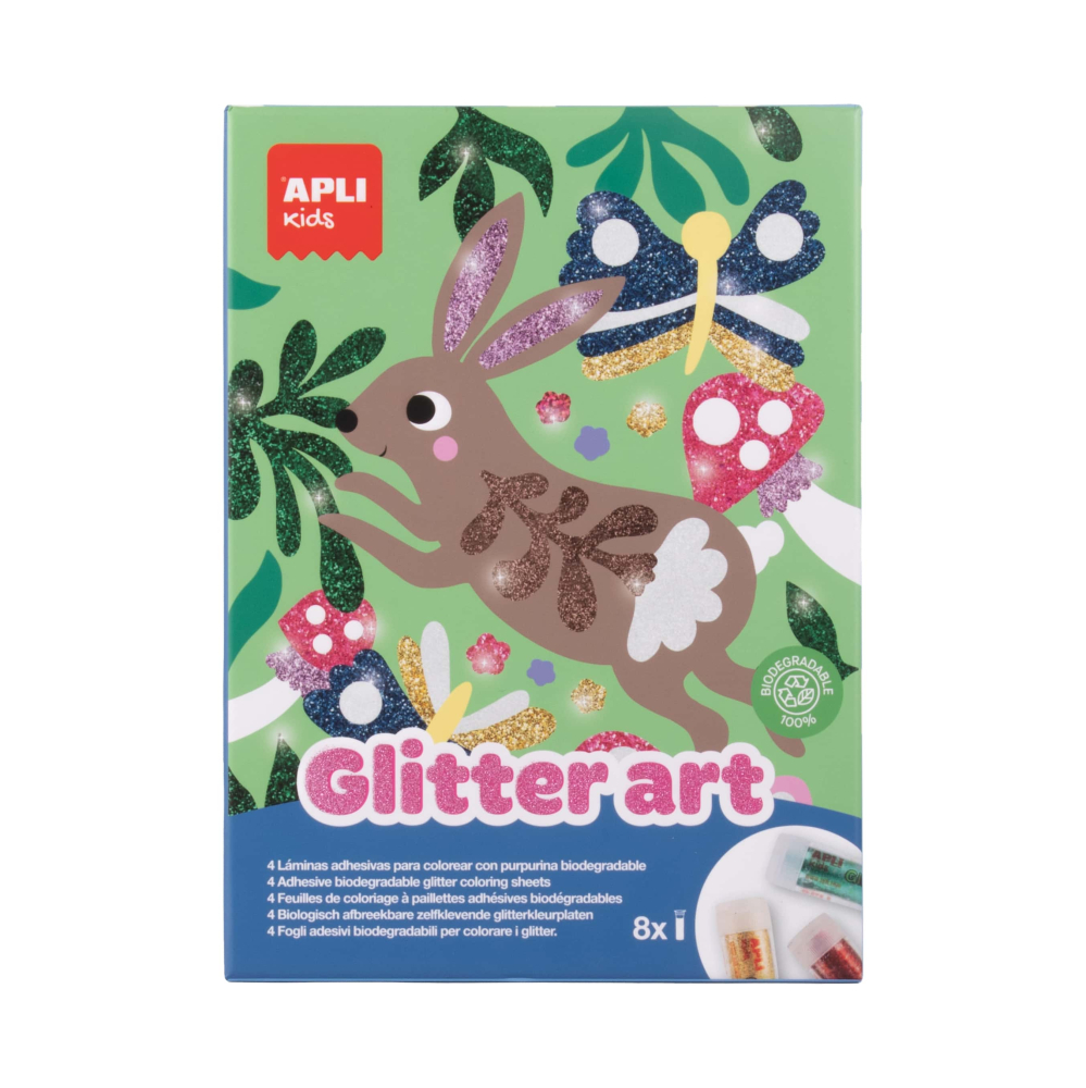 Set creativ cu sclipici biodegradabilc, Apli Kids, 6 ani+ [2]