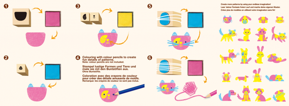 Set creativ cu stampile - Animale [4]